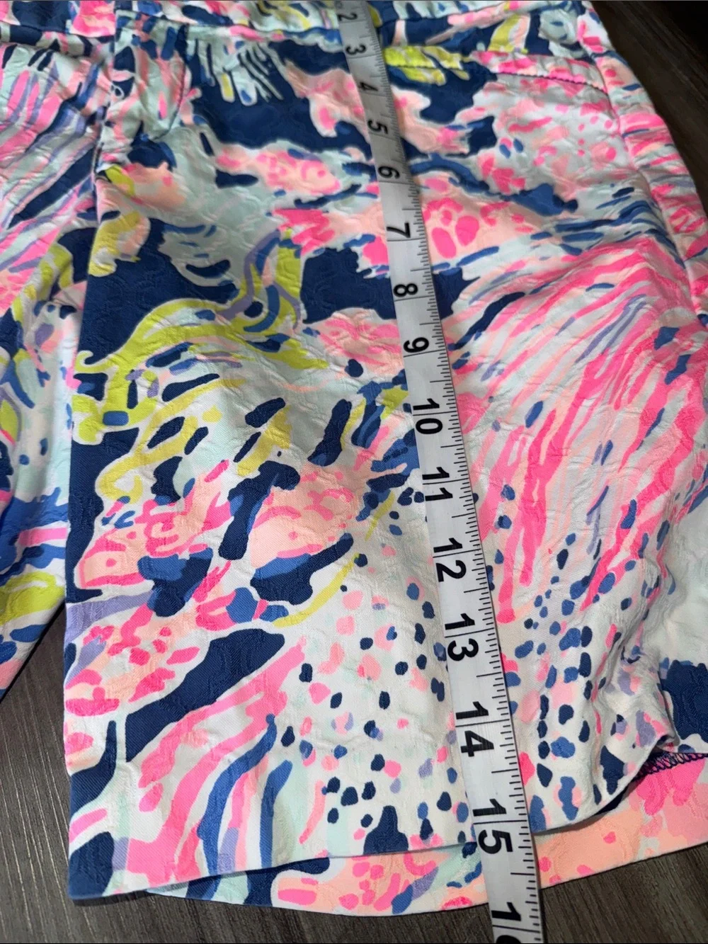 Lilly Pulitzer Callahan shorts Tidal Wave Pans Garden blue pink 4 women’s resort